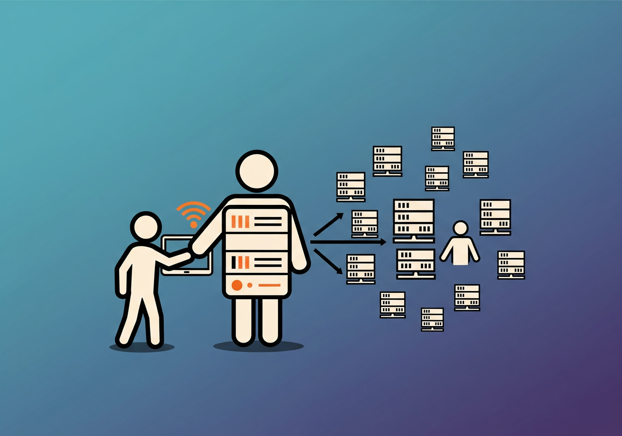 Proxy server network map