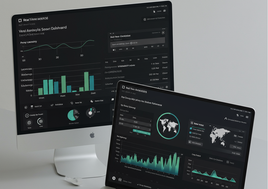 Smart proxy server real-time traffic monitoring dashboard